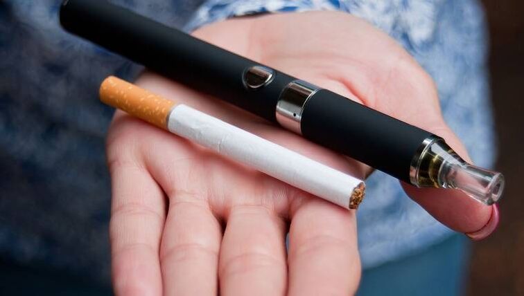 Cigarros electrónicos en vez de normalmente